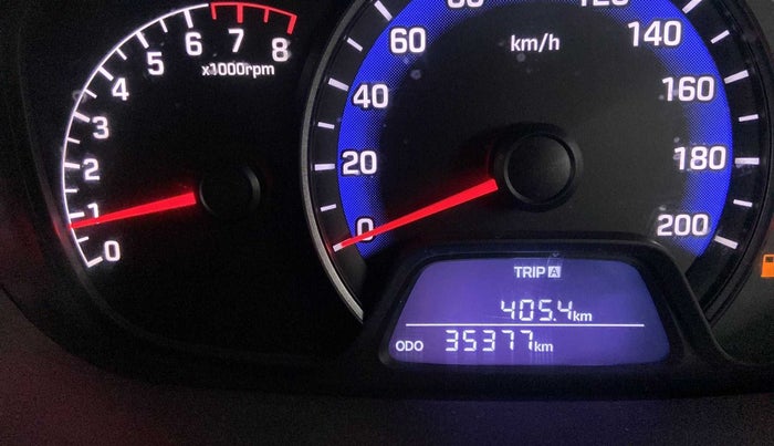 2016 Hyundai Xcent E+, Petrol, Manual, 35,653 km, Odometer Image