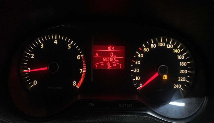 2013 Volkswagen Polo COMFORTLINE 1.2L PETROL, Petrol, Manual, 1,20,103 km, Odometer Image