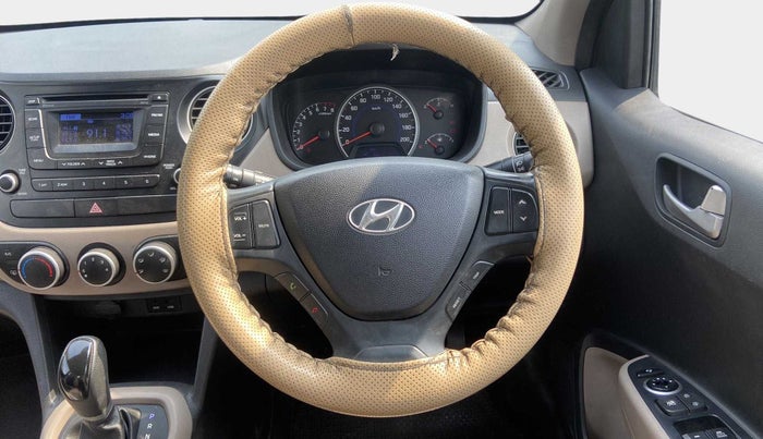 2015 Hyundai Grand i10 ASTA AT 1.2 KAPPA VTVT, Petrol, Automatic, 92,253 km, Steering Wheel Close Up