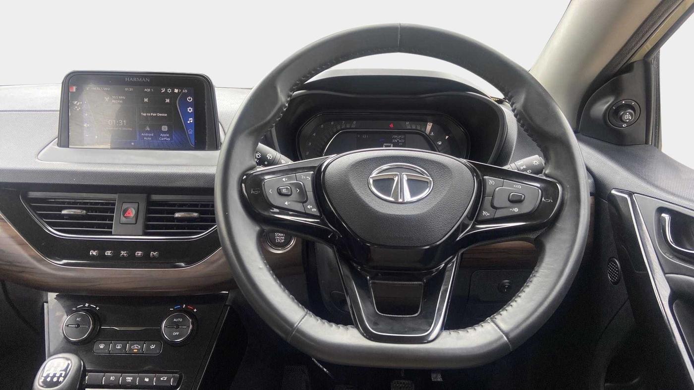 2022 Tata NEXON XZ PLUS PETROL KAZIRANGA, Petrol, Manual, 20,514 km, Steering Wheel Close Up