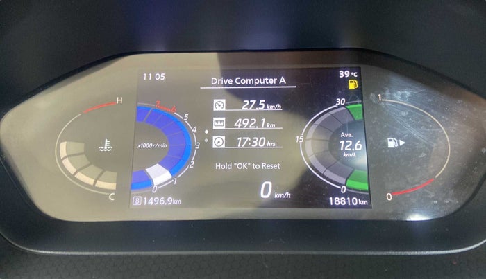 2022 Nissan MAGNITE XV PREMIUM, Petrol, Manual, 18,809 km, Odometer Image
