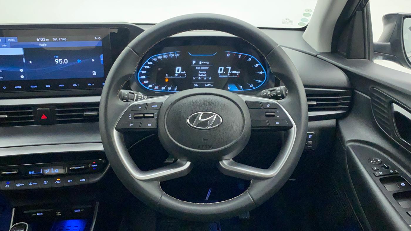 2021 Hyundai NEW I20 ASTA 1.2 AT, Petrol, Automatic, 7,447 km, Steering Wheel Close Up