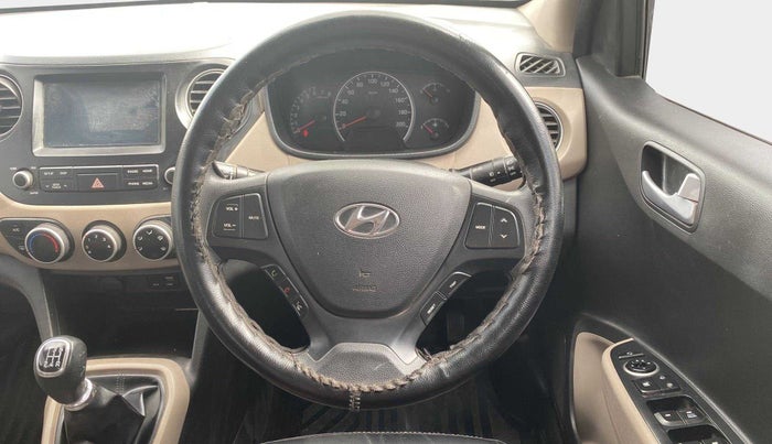 2017 Hyundai Grand i10 SPORTZ (O) 1.2 KAPPA VTVT, Petrol, Manual, 58,044 km, Steering Wheel Close Up