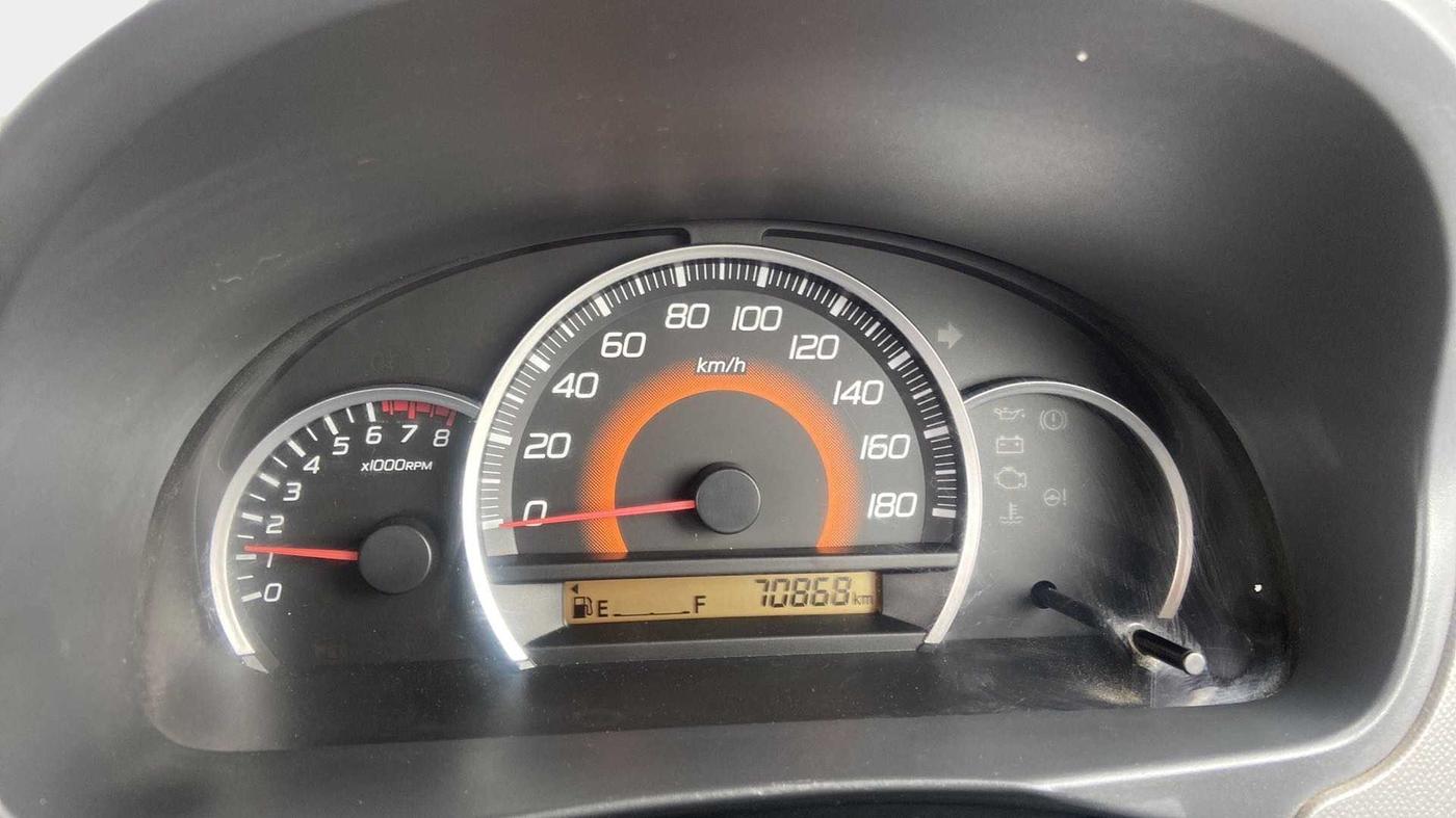 2011 Maruti Wagon R 1.0 VXI, Petrol, Manual, 70,933 km, Odometer Image