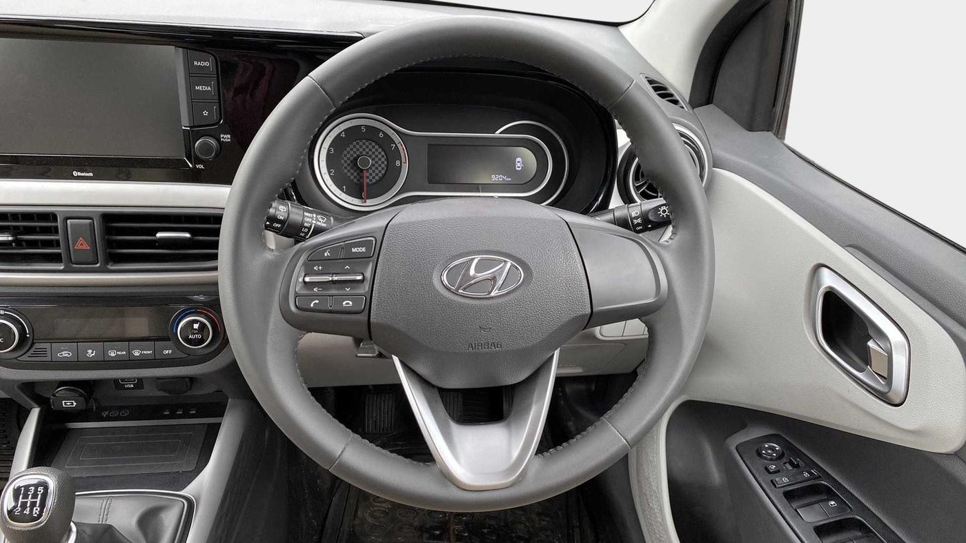 2021 Hyundai GRAND I10 NIOS ASTA 1.2 KAPPA VTVT, Petrol, Manual, 9,157 km, Steering Wheel Close Up