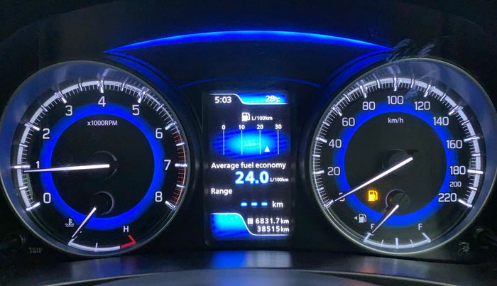 2016 Maruti Baleno ALPHA PETROL 1.2, Petrol, Manual, 38,681 km, Odometer Image