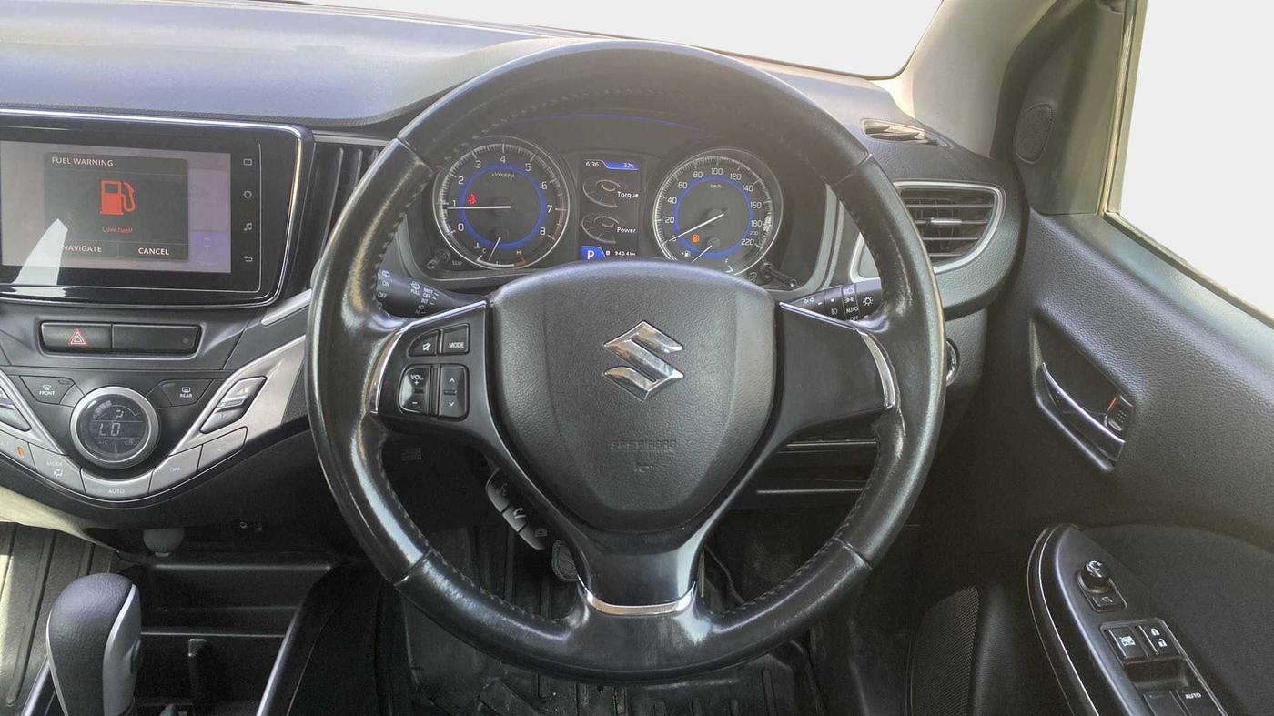2019 Maruti Baleno ALPHA CVT PETROL 1.2, Petrol, Automatic, 77,561 km, Steering Wheel Close Up