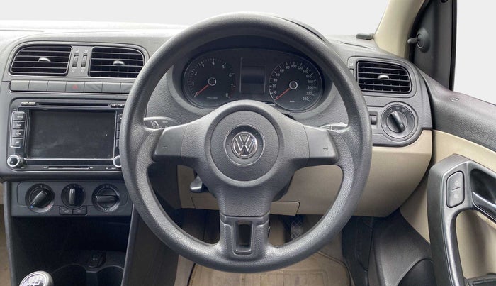 2011 Volkswagen Polo COMFORTLINE 1.2L PETROL, Petrol, Manual, 1,15,475 km, Steering Wheel Close Up