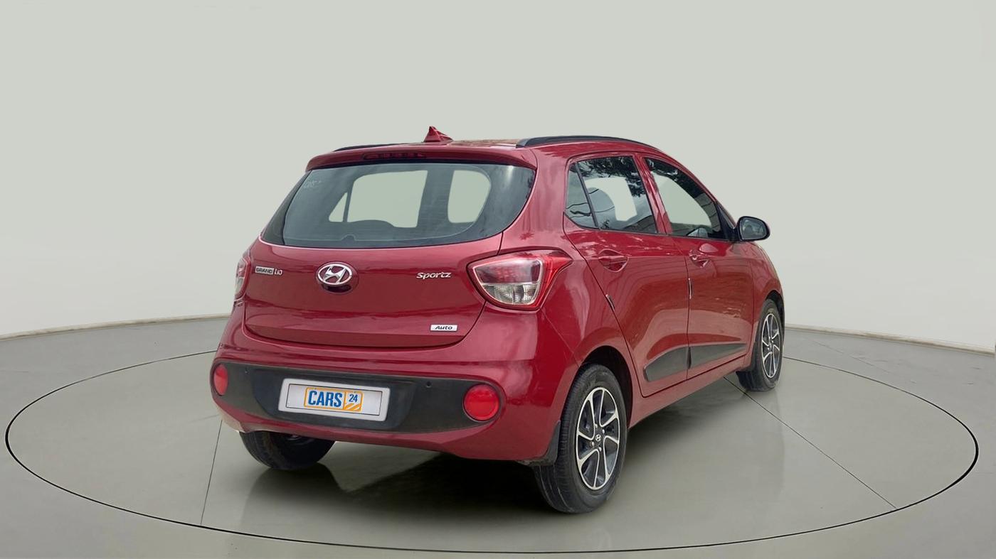 2017 Hyundai Grand i10 SPORTZ (O) AT 1.2 KAPPA VTVT, Petrol, Automatic, 62,803 km, Right Back Diagonal
