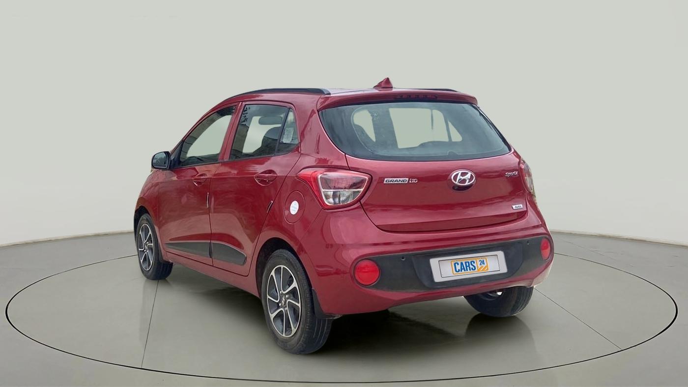 2017 Hyundai Grand i10 SPORTZ (O) AT 1.2 KAPPA VTVT, Petrol, Automatic, 62,803 km, Left Back Diagonal