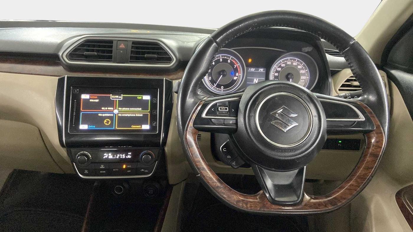 2017 Maruti Dzire ZXI PLUS AMT, Petrol, Automatic, 74,652 km, Steering Wheel Close Up
