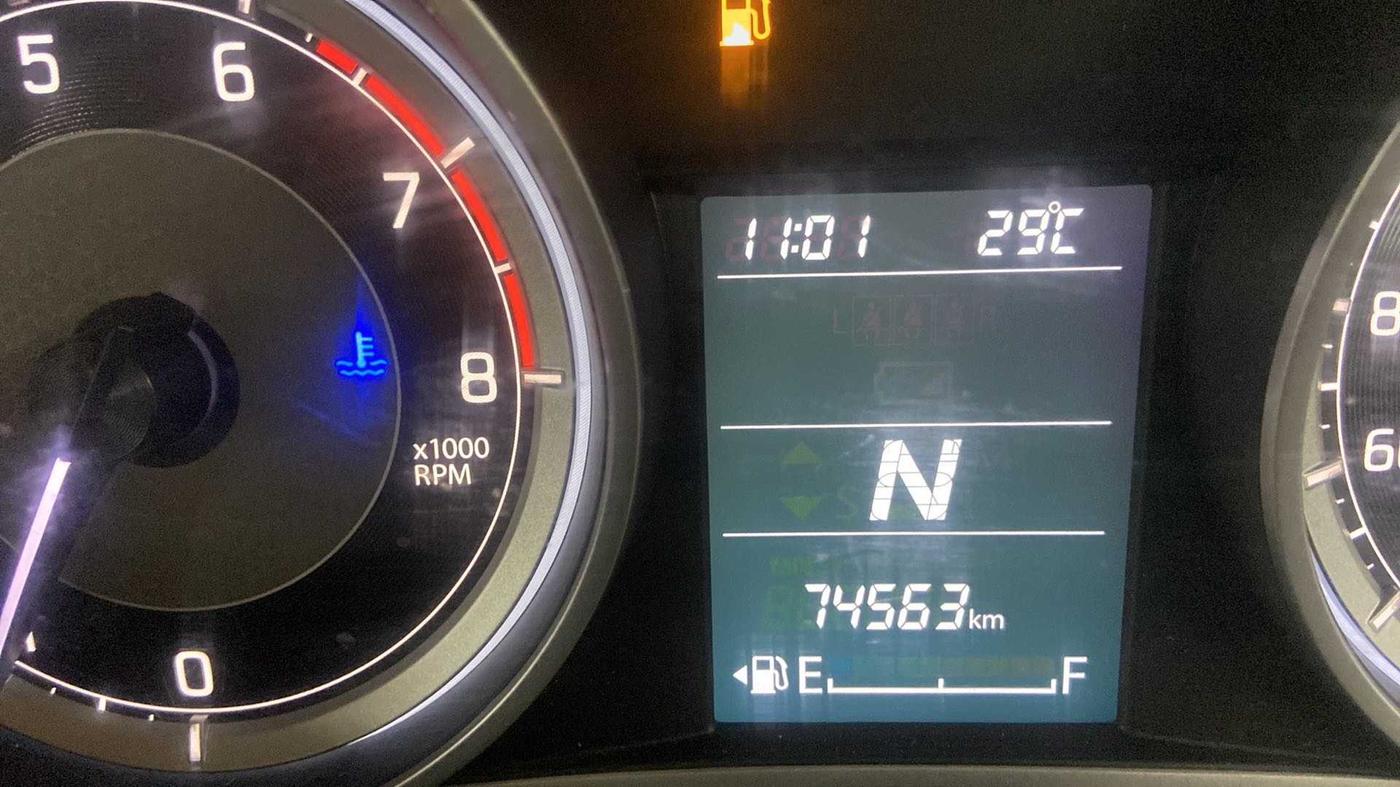 2017 Maruti Dzire ZXI PLUS AMT, Petrol, Automatic, 74,652 km, Odometer Image