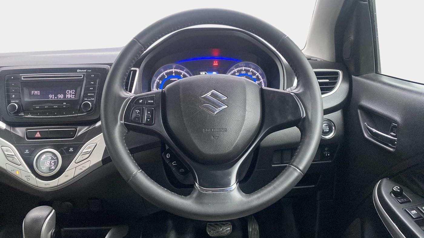 2016 Maruti Baleno ZETA CVT PETROL 1.2, Petrol, Automatic, 26,467 km, Steering Wheel Close Up