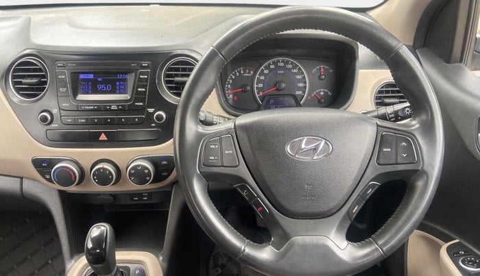 2016 Hyundai Grand i10 ASTA (O) AT 1.2 KAPPA VTVT, Petrol, Automatic, 88,119 km, Steering Wheel Close Up