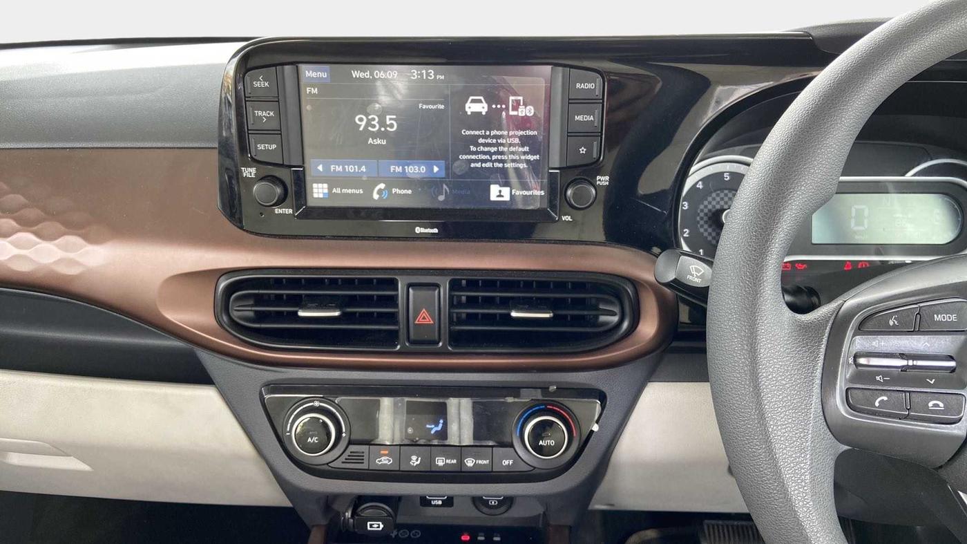 2021 Hyundai AURA SX PLUS 1.2 AMT, Petrol, Automatic, 46,196 km, Air Conditioner