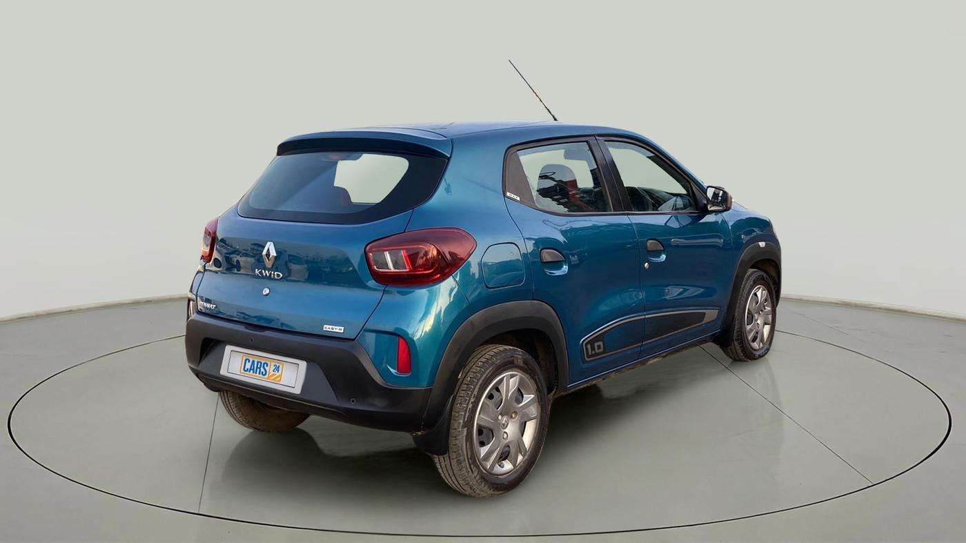 2019 Renault Kwid RXT 1.0 AMT, Petrol, Automatic, 37,666 km, Right Back Diagonal