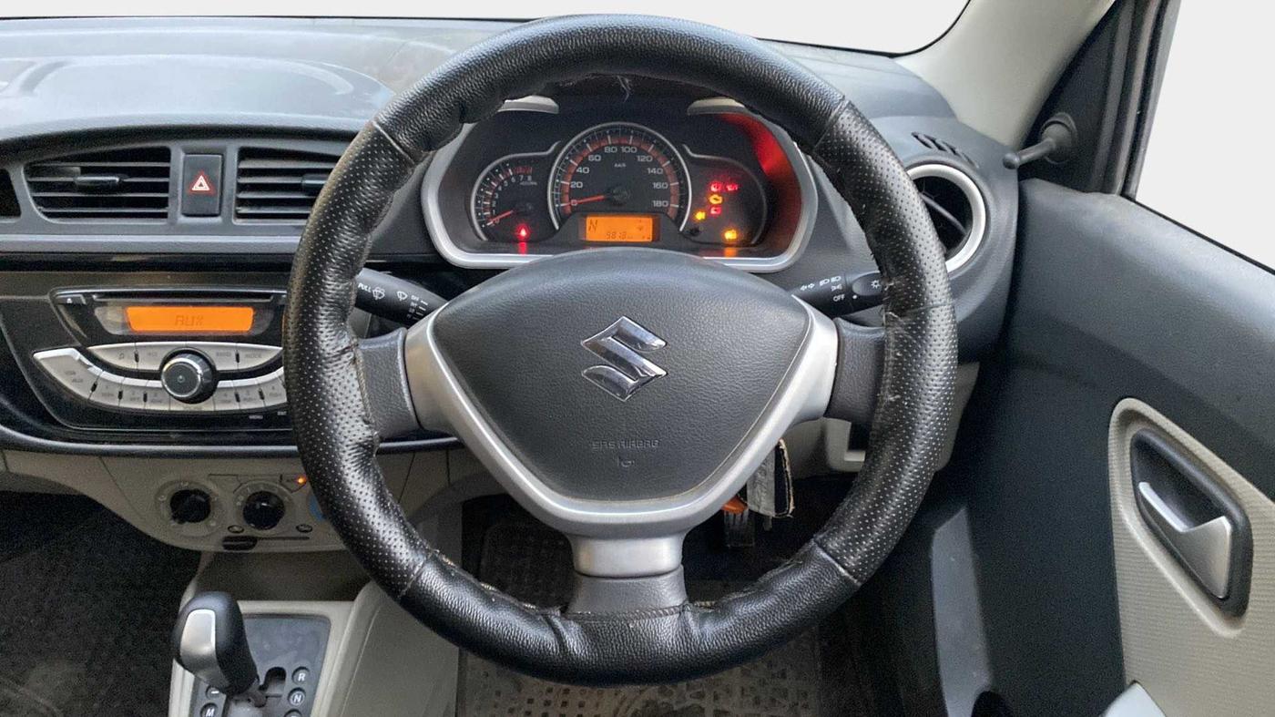 2018 Maruti Alto K10 VXI (O) AMT, Petrol, Automatic, 9,805 km, Steering Wheel Close Up