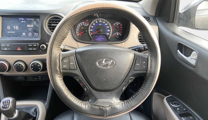 2017 Hyundai Grand i10 SPORTZ 1.2 KAPPA VTVT, Petrol, Manual, 44,898 km, Steering Wheel Close Up