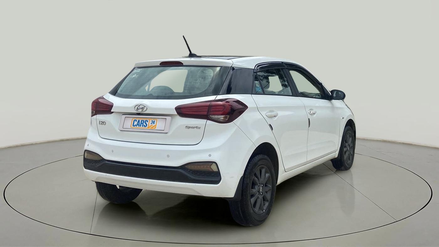 2019 Hyundai Elite i20 SPORTZ PLUS  1.2 CVT, Petrol, Automatic, 14,285 km, Right Back Diagonal