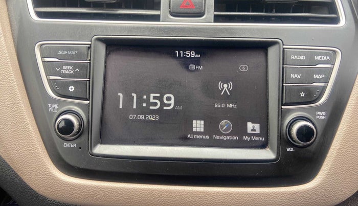2019 Hyundai Elite i20 SPORTZ PLUS  1.2 CVT, Petrol, Automatic, 14,285 km, Infotainment system - GPS Card not working/missing