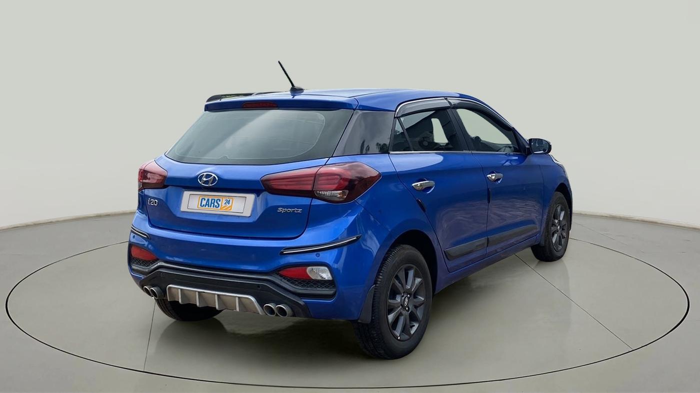 2019 Hyundai Elite i20 SPORTZ PLUS 1.2, Petrol, Manual, 7,582 km, Right Back Diagonal