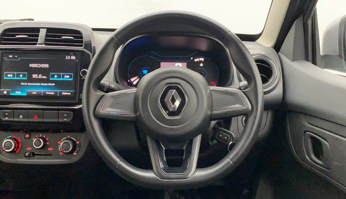 2021 Renault Kwid RXT 1.0 AMT (O), Petrol, Automatic, 2,406 km, Steering Wheel Close Up