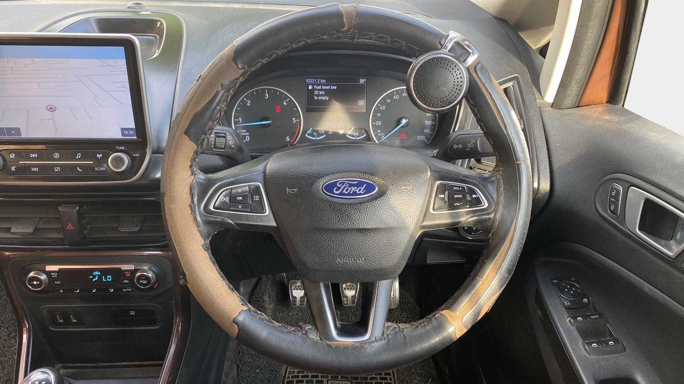 2020 Ford Ecosport TITANIUM 1.5L THUNDER EDTION DIESEL, Diesel, Manual, 92,606 km, Steering Wheel Close Up