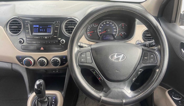 2015 Hyundai Grand i10 ASTA AT 1.2 KAPPA VTVT, Petrol, Automatic, 82,195 km, Steering Wheel Close Up