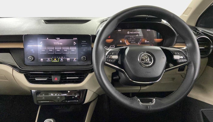 2022 Skoda SLAVIA STYLE 1.0L TSI AT, Petrol, Automatic, 24,419 km, Steering Wheel Close Up