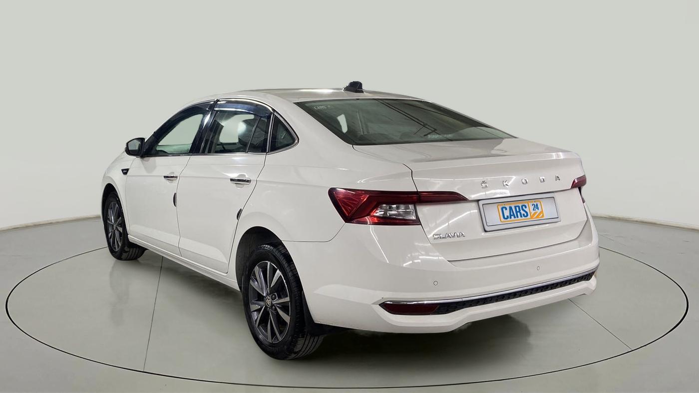 2022 Skoda SLAVIA STYLE 1.0L TSI AT, Petrol, Automatic, 24,419 km, Left Back Diagonal