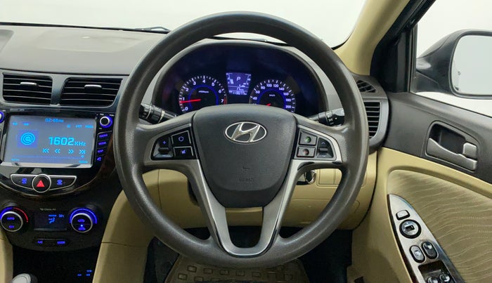 2016 Hyundai Verna 1.6 VTVT SX AT, Petrol, Automatic, 1,13,363 km, Steering Wheel Close Up