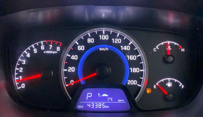 2016 Hyundai Grand i10 ASTA (O) AT 1.2 KAPPA VTVT, Petrol, Automatic, 43,385 km, Odometer Image