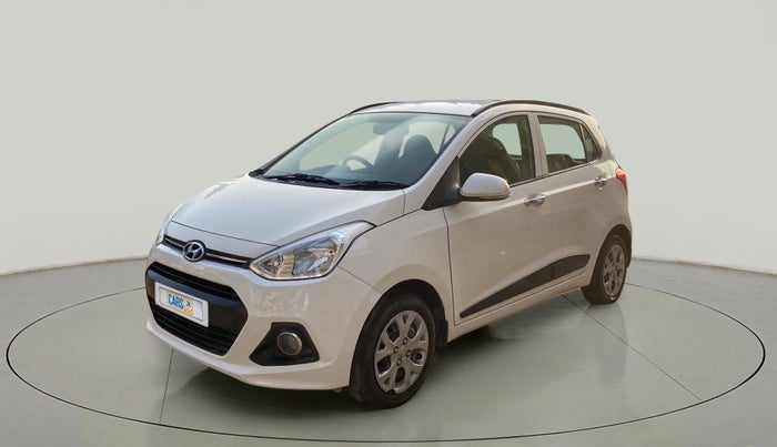 2014 Hyundai Grand i10 SPORTZ 1.2 KAPPA VTVT, Petrol, Manual, 75,368 km, Left Front Diagonal