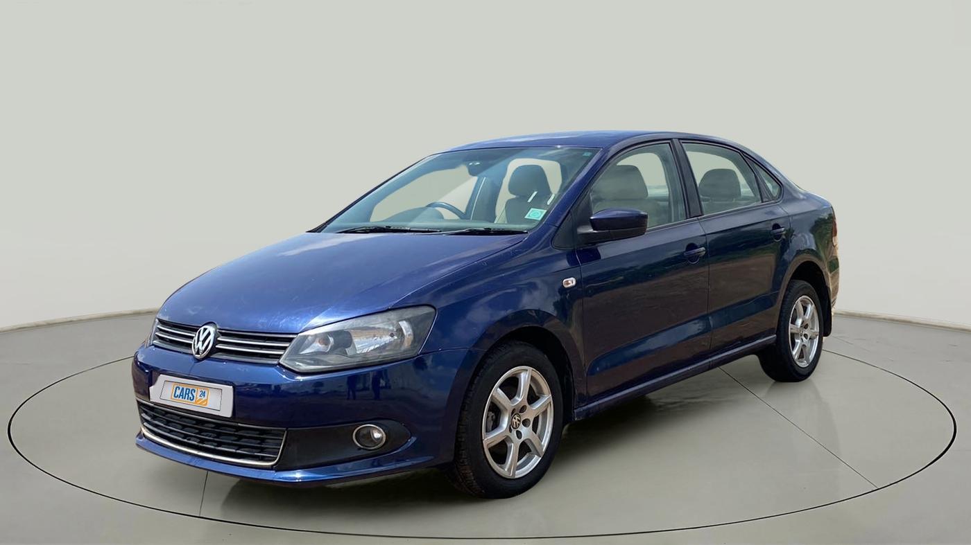 2013 Volkswagen Vento HIGHLINE DIESEL 1.6, Diesel, Manual, 1,10,572 km, Left Front Diagonal