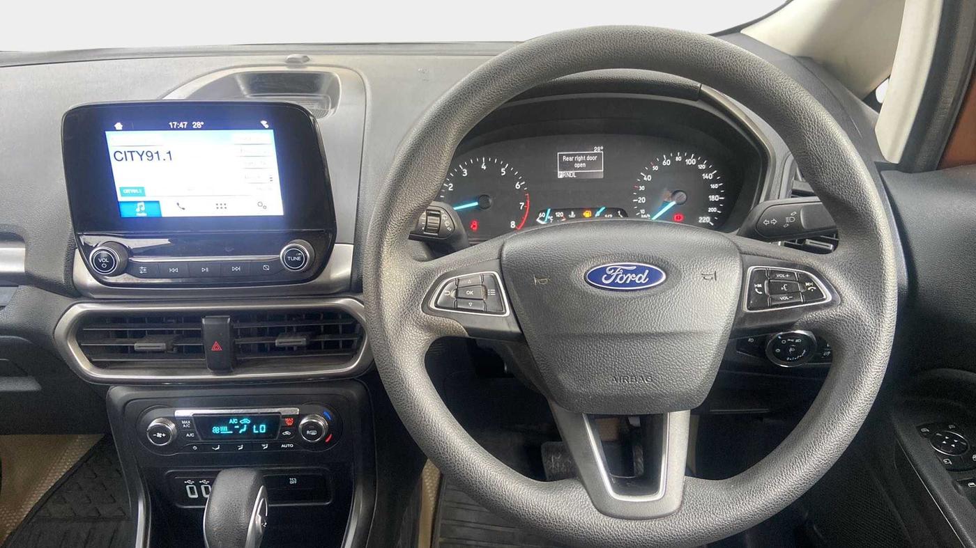2017 Ford Ecosport TREND + 1.5L PETROL AT, Petrol, Automatic, 24,395 km, Steering Wheel Close Up