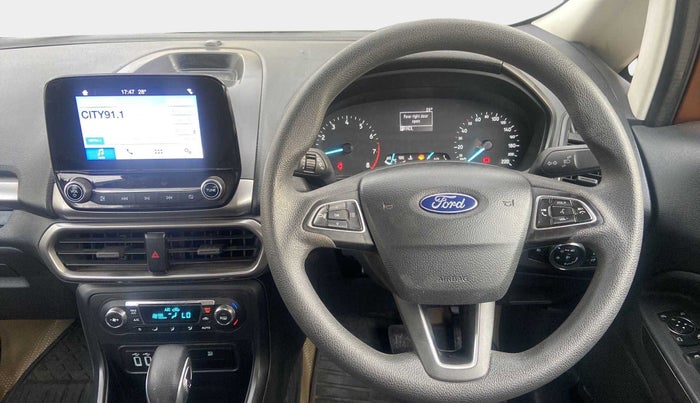 2017 Ford Ecosport TREND + 1.5L PETROL AT, Petrol, Automatic, 24,395 km, Steering Wheel Close Up