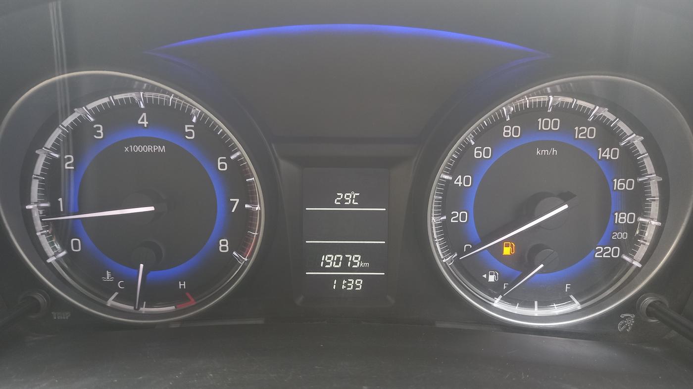 2017 Maruti Baleno DELTA PETROL 1.2, Petrol, Manual, 19,076 km, Odometer Image