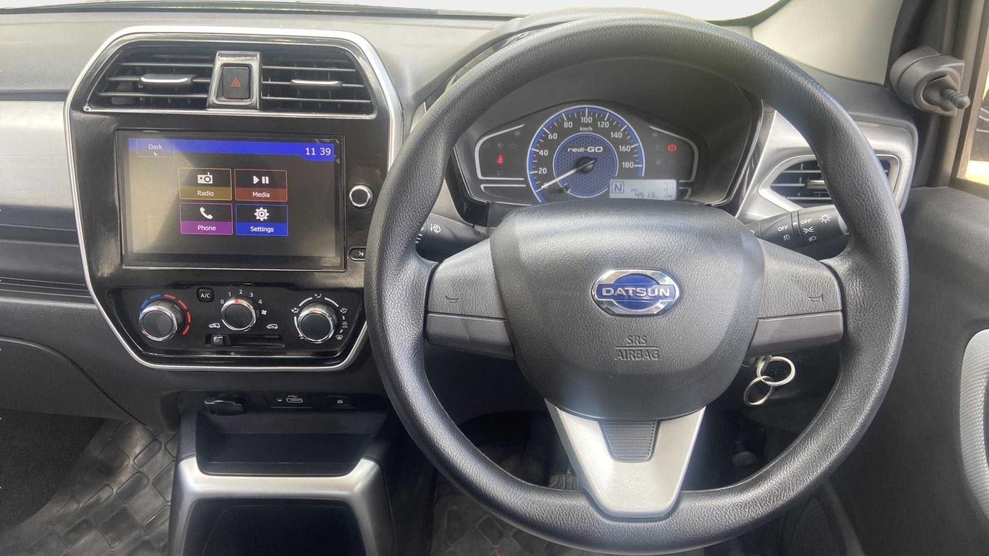 2020 Datsun Redi Go T(O) 1.0 AMT, Petrol, Automatic, 4,495 km, Steering Wheel Close Up