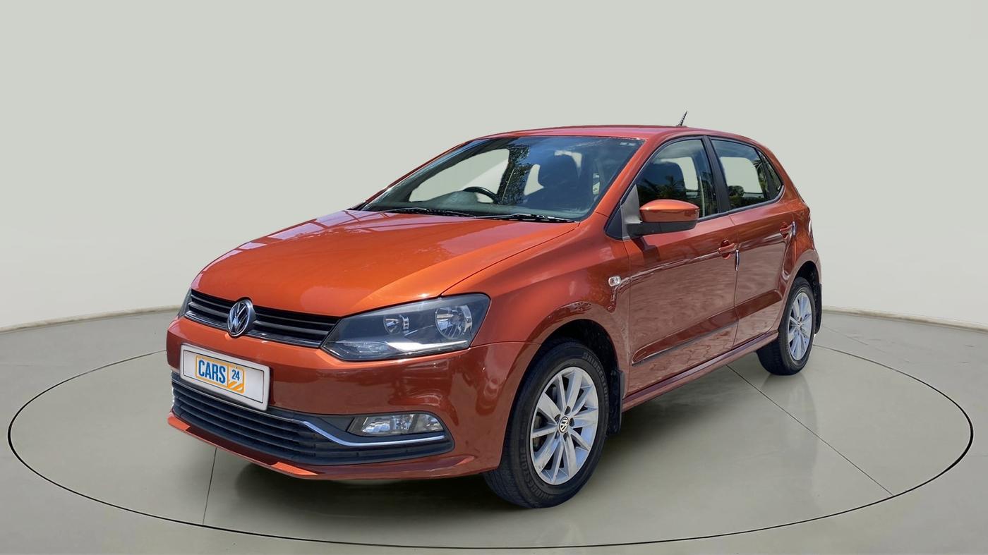2014 Volkswagen Polo HIGHLINE1.2L, Petrol, Manual, 1,10,557 km, Left Front Diagonal