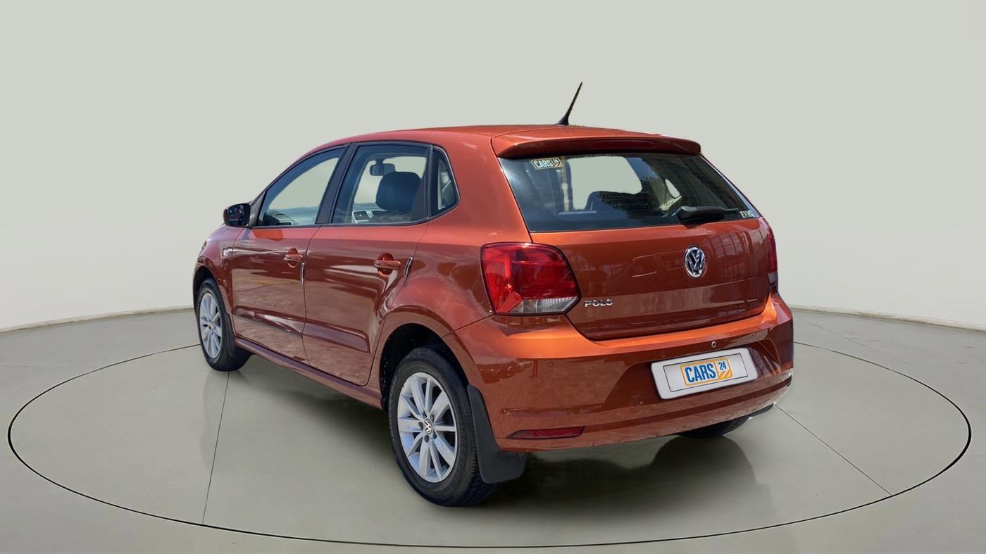2014 Volkswagen Polo HIGHLINE1.2L, Petrol, Manual, 1,10,557 km, Left Back Diagonal