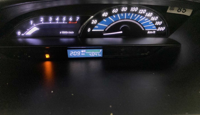 2018 Toyota Etios Liva V, CNG, Manual, 43,408 km, Odometer Image