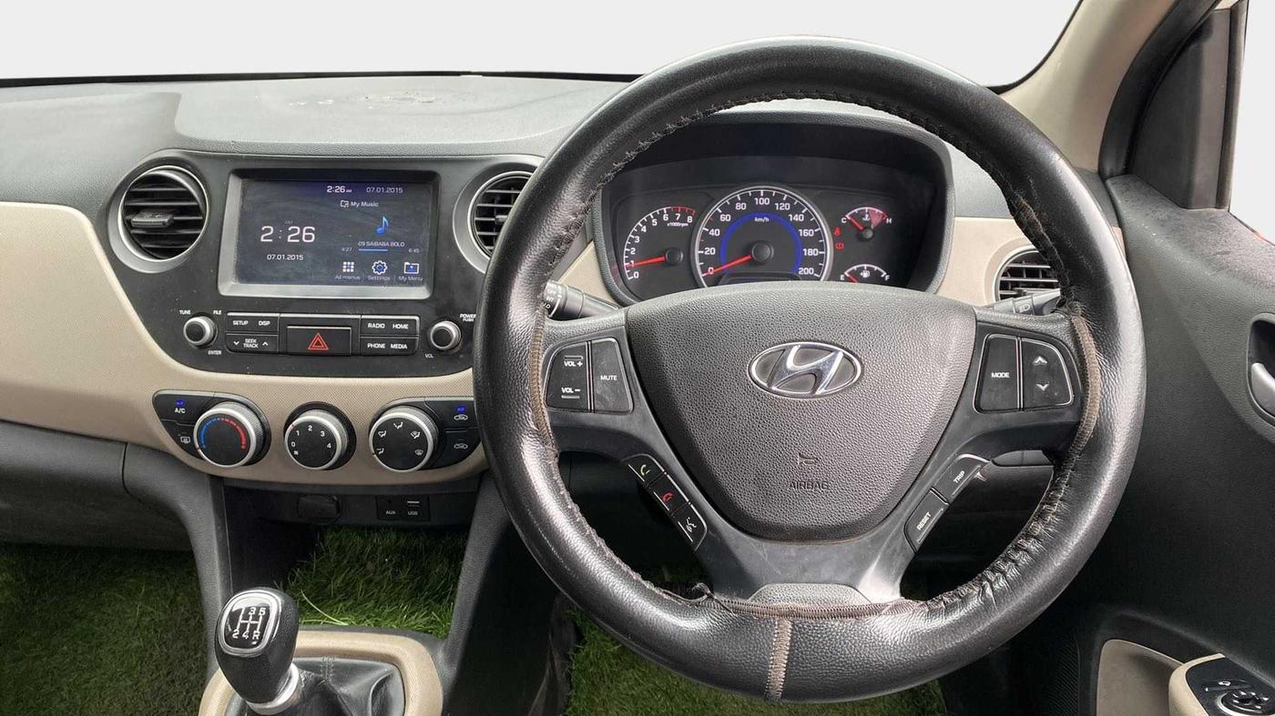2019 Hyundai Grand i10 SPORTZ 1.2 KAPPA VTVT, Petrol, Manual, 70,913 km, Steering Wheel Close Up