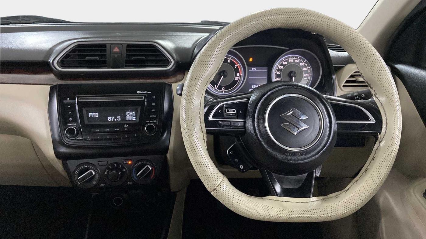 2017 Maruti Dzire VXI, Petrol, Manual, 69,455 km, Steering Wheel Close Up