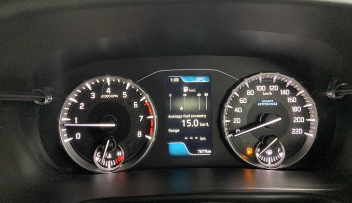 2023 Maruti BREZZA ZXI SMART HYBRID , Petrol, Manual, 7,876 km, Odometer Image