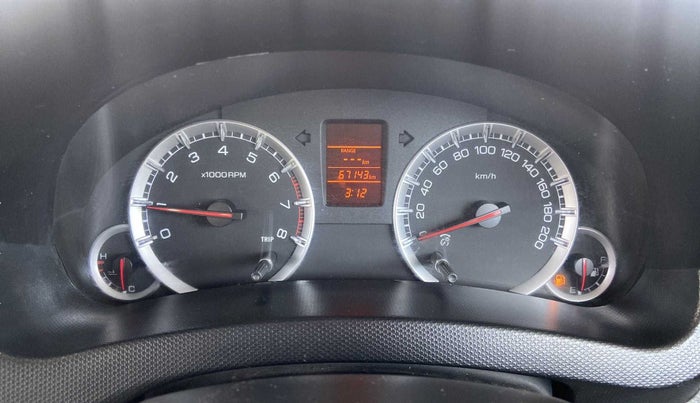 2012 Maruti Swift VXI, Petrol, Manual, 67,167 km, Odometer Image