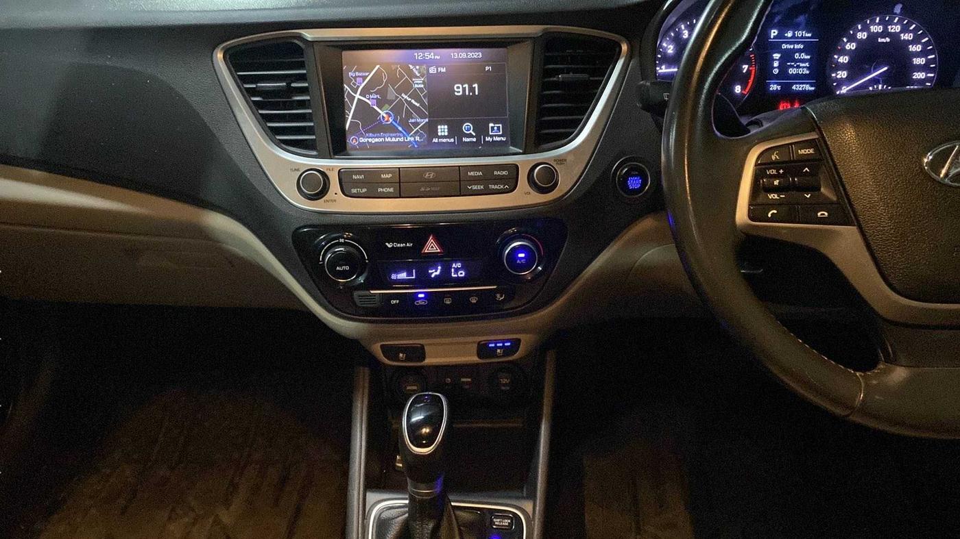 2017 Hyundai Verna 1.6 VTVT SX (O) AT, Petrol, Automatic, 43,605 km, Air Conditioner