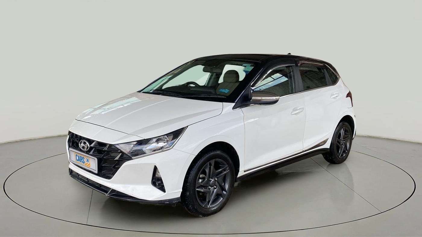 2022 Hyundai NEW I20 SPORTZ 1.2 MT DUAL TONE, Petrol, Manual, 14,647 km, Left Front Diagonal