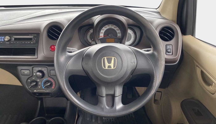 2013 Honda Brio EX MT, Petrol, Manual, 1,24,838 km, Steering Wheel Close Up