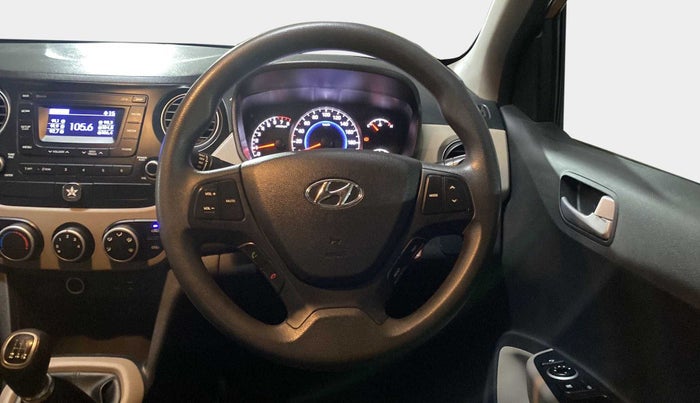 2016 Hyundai Grand i10 SPORTZ 1.2 KAPPA VTVT, Petrol, Manual, 17,726 km, Steering Wheel Close Up