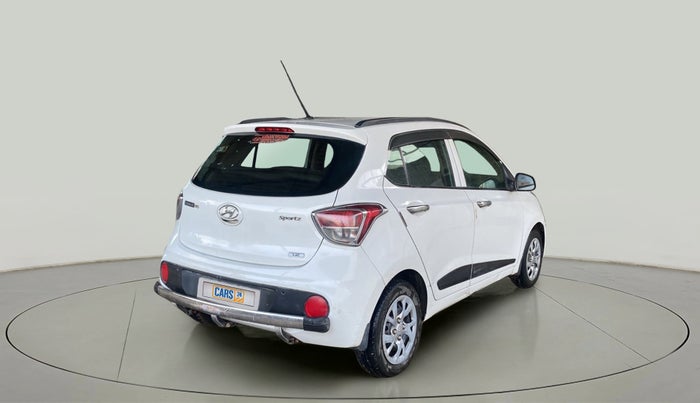 2017 Hyundai Grand i10 SPORTZ 1.2 KAPPA VTVT, Petrol, Manual, 48,055 km, Right Back Diagonal